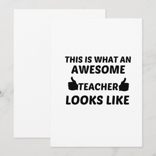 GEWELDIGE leermachine Bedankkaart (Voorkant / Achterkant)