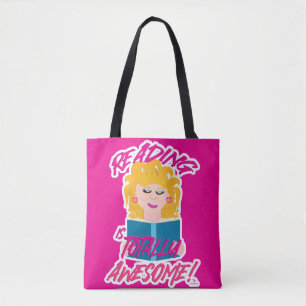 Geweldige leesboek Totally Eighties Art Tote Bag