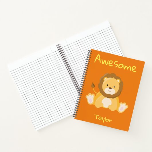 Geweldige leeuw notitieboek (Binnen)