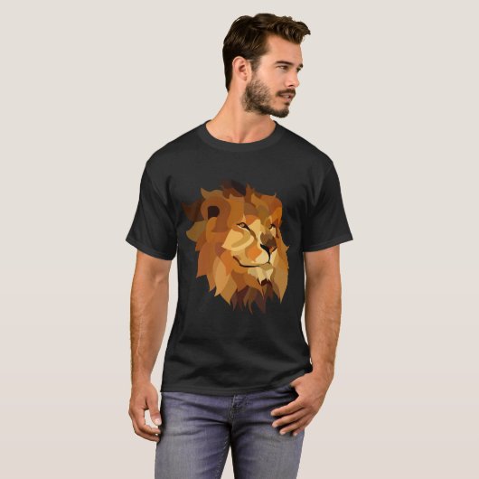 Geweldige leeuwenmannen t-shirts Unisex (Voorkant volledig)