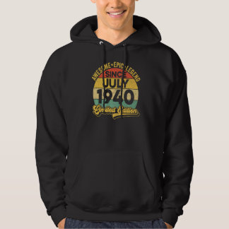 Geweldige leggende sinds juli 1940 82e verjaardag  hoodie