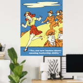 Geweldige Leiderschapsvaardigheid, Legerhumor, Vin Poster (Thuiskantoor)