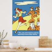 Geweldige Leiderschapsvaardigheid, Legerhumor, Vin Poster (Keuken)