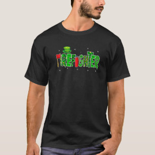Geweldige leopard Glitter Firefighter St Pattys Da T-shirt