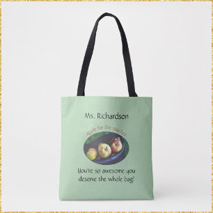 Geweldige leraar Apple Tote Bag