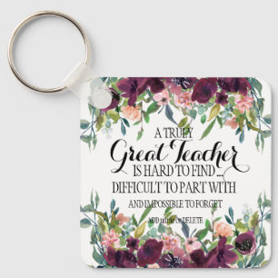 Geweldige leraar dank je appreciatie cadeau sleutelhanger