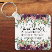 Geweldige leraar dank je appreciatie cadeau sleutelhanger (Voorkant)