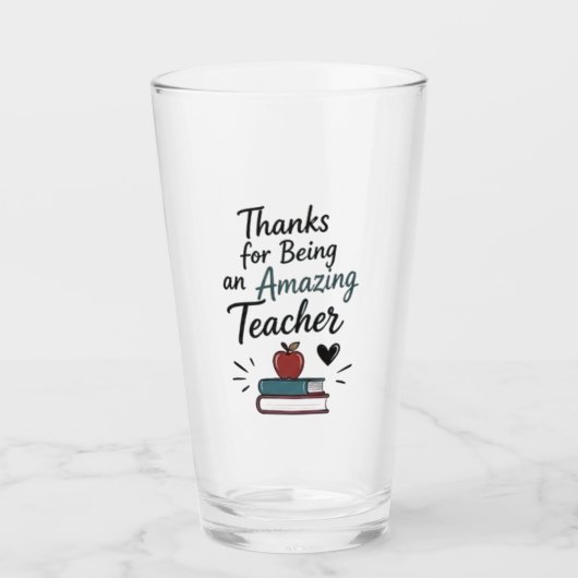 Geweldige Leraar Dank Je Glas (Voorkant)