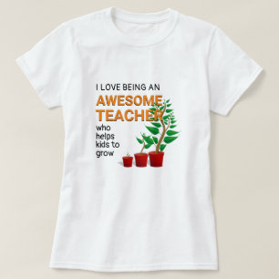 Geweldige leraar helpt Kinder groei T-shirt