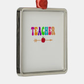 Geweldige leraar metalen ornament (Rechts)