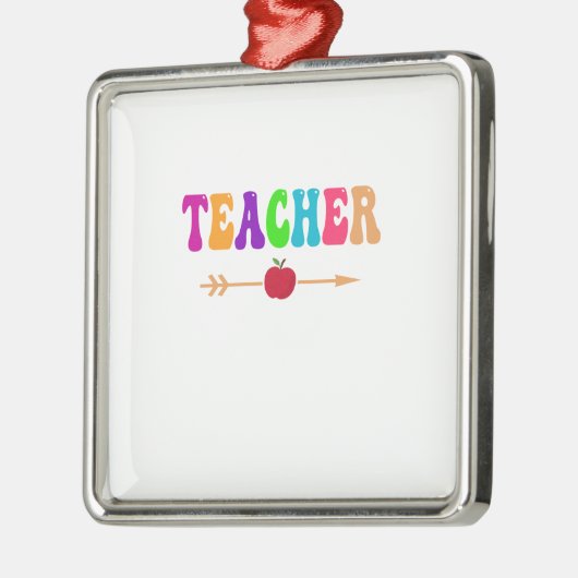 Geweldige leraar metalen ornament (Links)