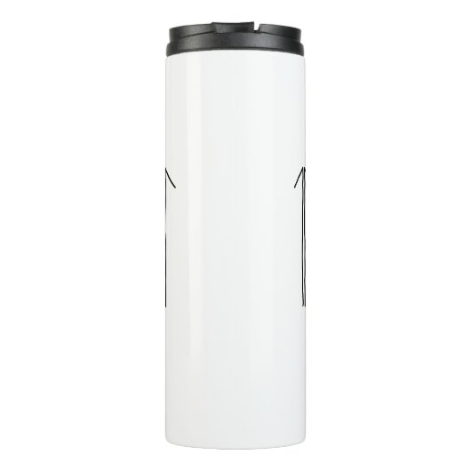 Geweldige leraar moderne typografie regenboog thermosbeker (Achterkant)