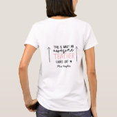 Geweldige leraar moderne typografie t-shirt (Achterkant)