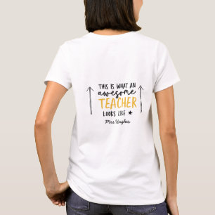 Geweldige leraar moderne typografie t-shirt