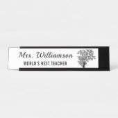 Geweldige leraar uit kleine zaden groeit machtige  bureau naambordje (Voorkant)