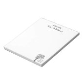 Geweldige leraar uit kleine zaden groeit machtige  notitieblok (Linkerzijde)