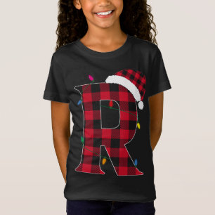 Geweldige letter R Initiaal Naam Buffalo Pset Chri T-shirt