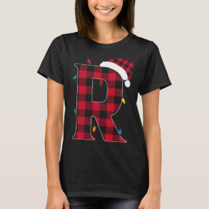 Geweldige letter R Initiaal Naam Buffalo Pset Chri T-shirt