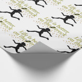 GEWELDIGE LEVEN IS BETER OP DE BAAN ONTWERP CADEAUPAPIER (Hoek)