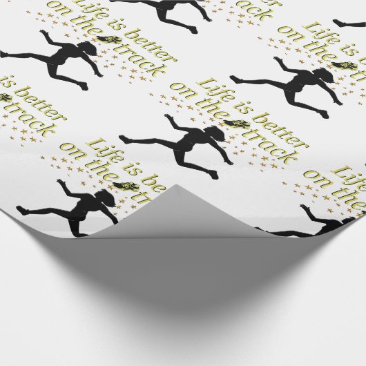 GEWELDIGE LEVEN IS BETER OP DE BAAN ONTWERP CADEAUPAPIER (Hoek)