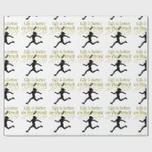 GEWELDIGE LEVEN IS BETER OP DE BAAN ONTWERP CADEAUPAPIER (Vlak)