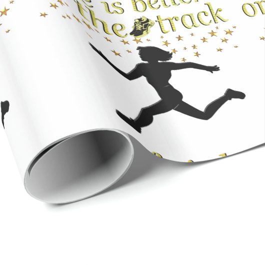 GEWELDIGE LEVEN IS BETER OP DE BAAN ONTWERP CADEAUPAPIER (Rol Hoek)