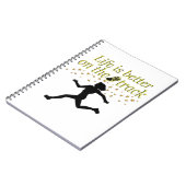 GEWELDIGE LEVEN IS BETER OP DE BAAN ONTWERP NOTITIEBOEK (Linkerzijde)