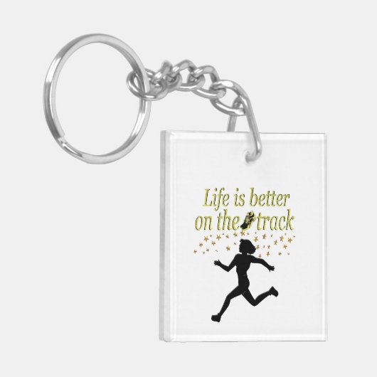 GEWELDIGE LEVEN IS BETER OP DE BAAN ONTWERP SLEUTELHANGER (Voorkant Links)