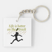 GEWELDIGE LEVEN IS BETER OP DE BAAN ONTWERP SLEUTELHANGER (Achterkant)