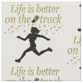 GEWELDIGE LEVEN IS BETER OP DE BAAN ONTWERP STOF (Close Up)