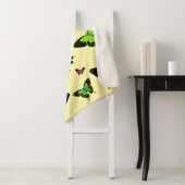 Geweldige, levendige vid Butterflies met naam pers Sherpa Deken (In situ)