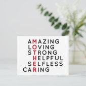Geweldige Liefdevolle Sterke Hulpvaardige Onbaatzu Briefkaart (Staand voorkant)