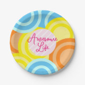 Geweldige Life Puck Potluck Papieren Bordje (Voorkant)