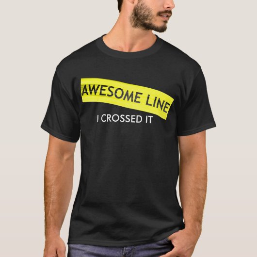Geweldige lijn t-shirt (Voorkant)