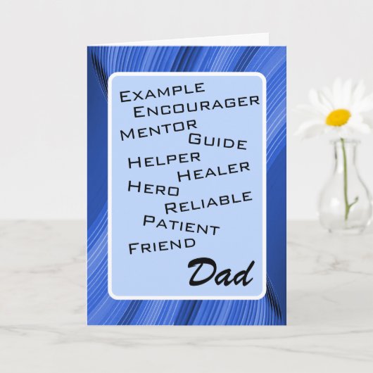 Geweldige lijst met eigenschappen van papa - mijn kaart (Kleine Plant)
