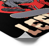 Geweldige links Handje Linker Hander Club Radical  Poster (Hoek)