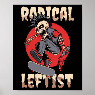 Geweldige links Handje Linker Hander Club Radical  Poster