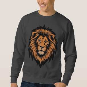 Geweldige Lion Head Tattoo Style Sweatshirt