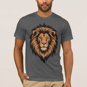Geweldige Lion Head Tattoo Style T-shirt