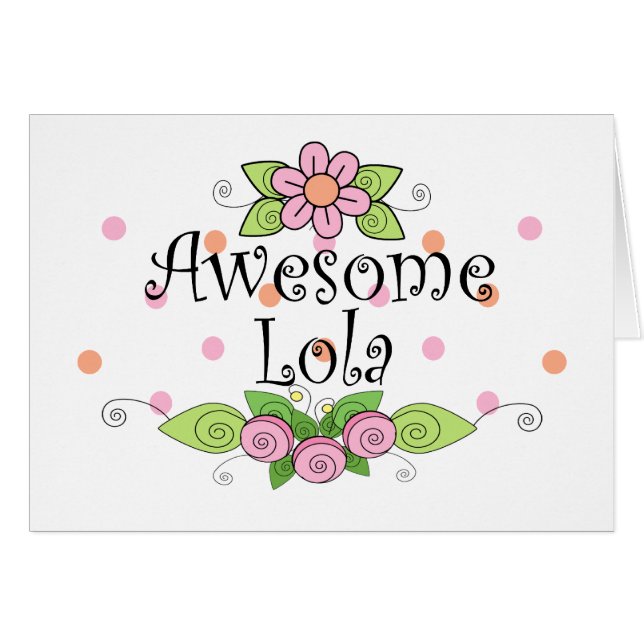 Geweldige Lola T-Shirt (Voorkant Horizontaal)