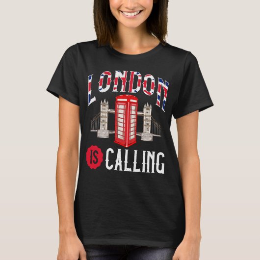 Geweldige Londen noemt Skyline UK T-shirt (Voorkant)