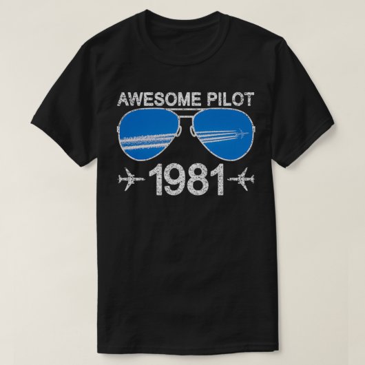 Geweldige loods 1981 40e verjaardag t-shirt (Design voorkant)