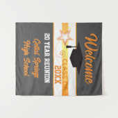 Geweldige look! Elk jaar Klasse Reunion Wall Wandkleed (Voorkant (horizontaal))