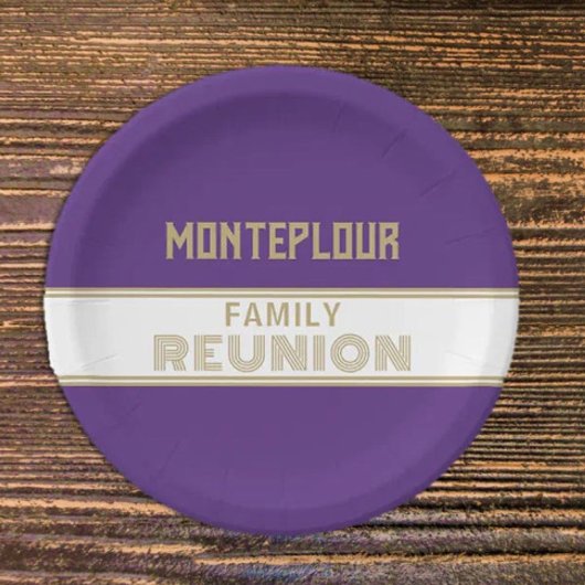 Geweldige look! Klassiek, familiereünie Papieren Bordje