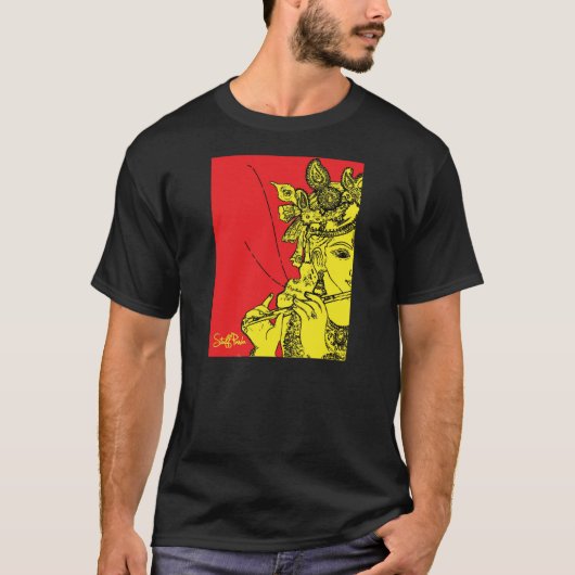 Geweldige Lord Krishna T shirt (Voorkant)
