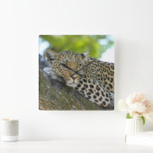 Geweldige luipaard vierkante klok (Huis)