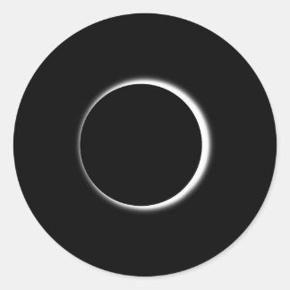 Geweldige luna-eclips heren dames en kinderen Gewe Ronde Sticker