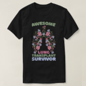 Geweldige Lung Transplant Survivor T-shirt (Design voorkant)