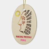 Geweldige Machu Picchu tekening Keramisch Ornament (Links)