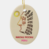 Geweldige Machu Picchu tekening Keramisch Ornament (Achterkant)